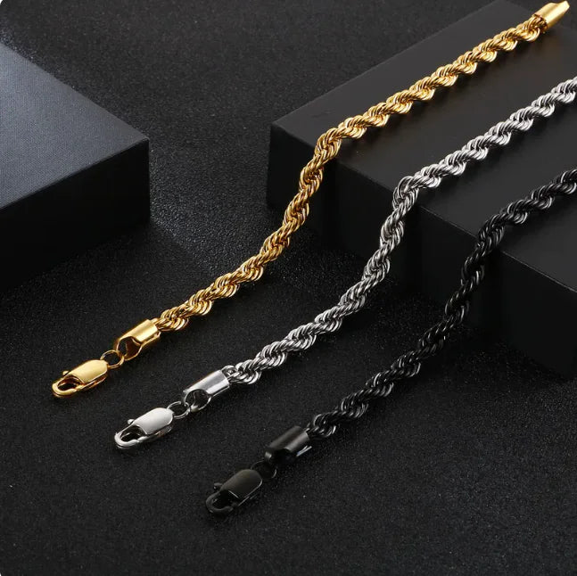Gold Twist Rope Chain