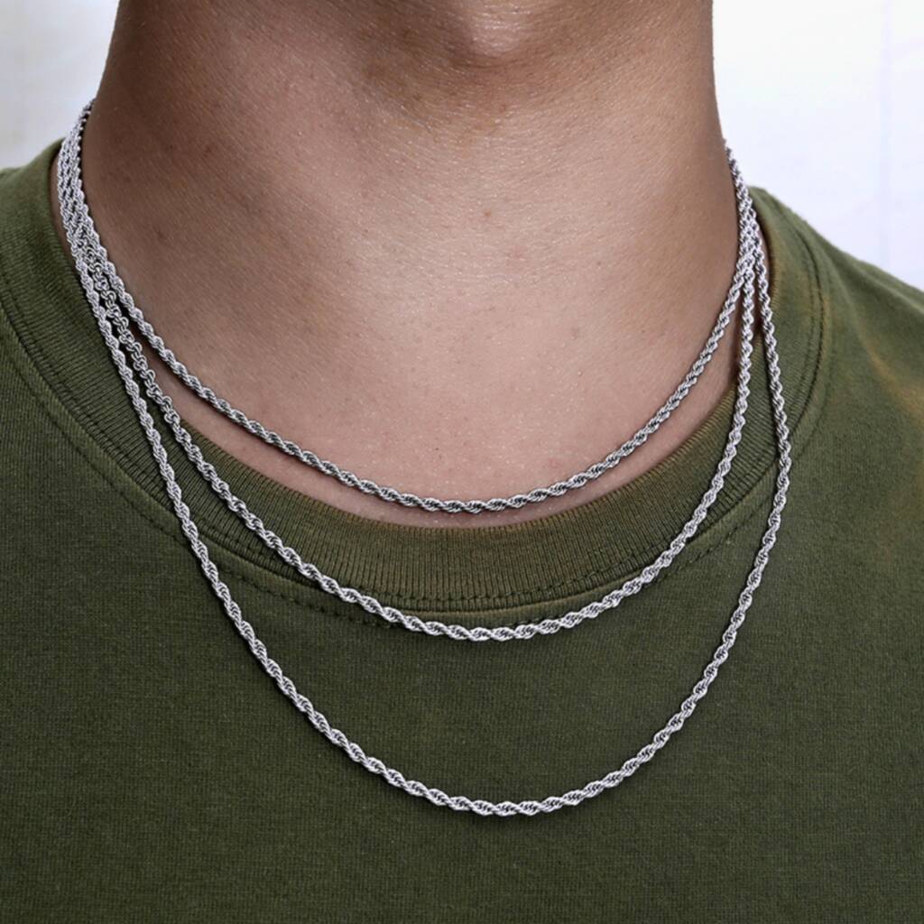 Stainless Steel Rope Chain Necklace