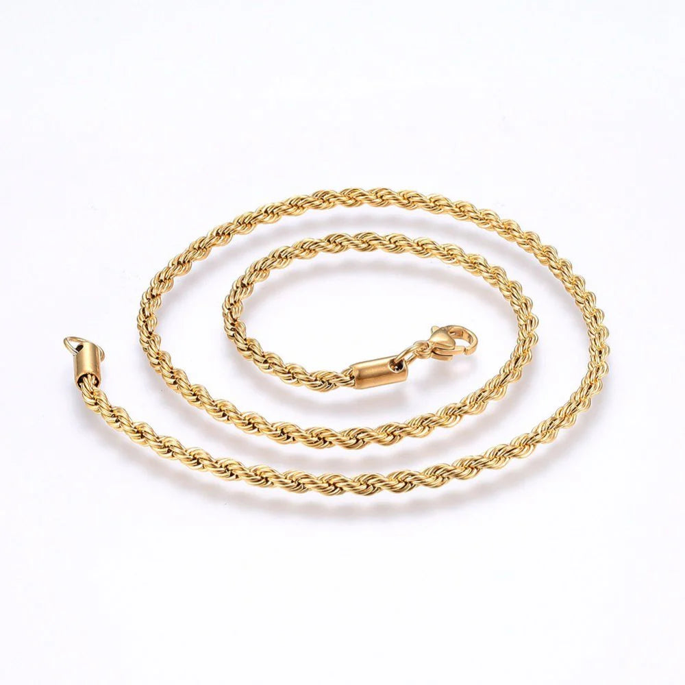 Stainless Steel Rope Chain Necklace