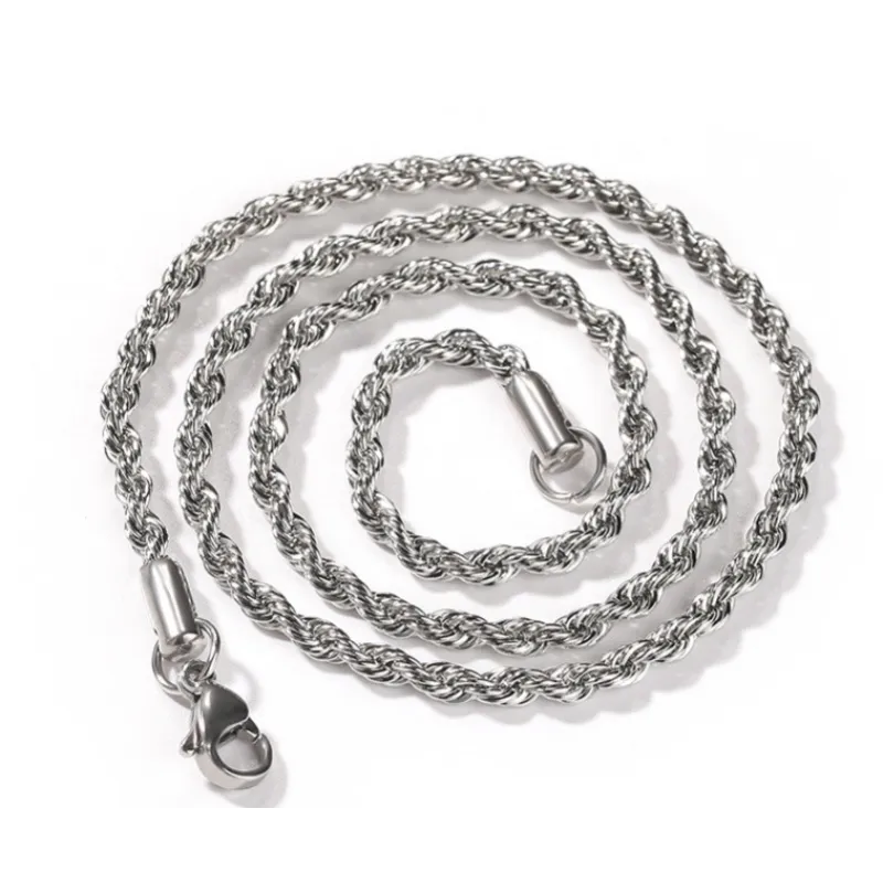 Stainless Steel Rope Chain Necklace