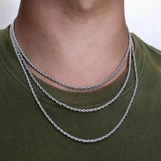 Stainless Steel Rope Chain Necklace