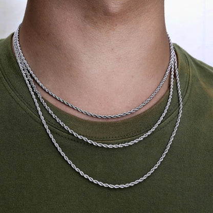 Stainless Steel Rope Chain Necklace