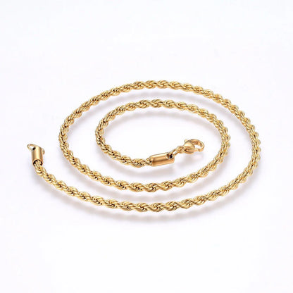 Stainless Steel Rope Chain Necklace
