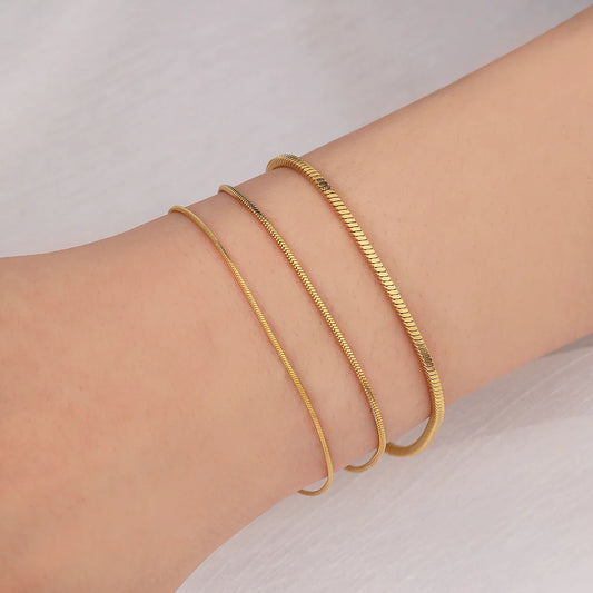 Square Snake Chain Bracelet