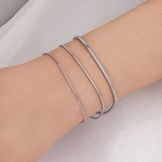 Square Snake Chain Bracelet