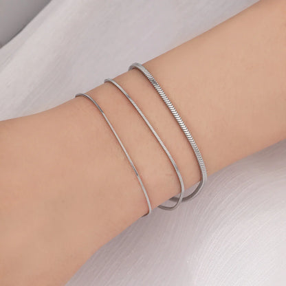 Square Snake Chain Bracelet