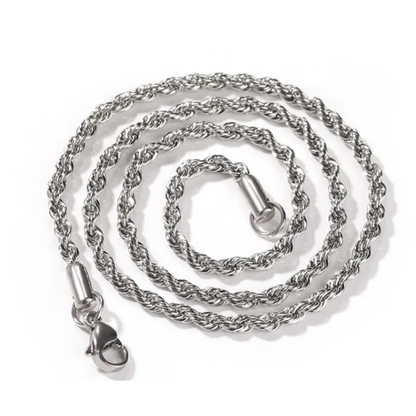 Stainless Steel Rope Chain Necklace